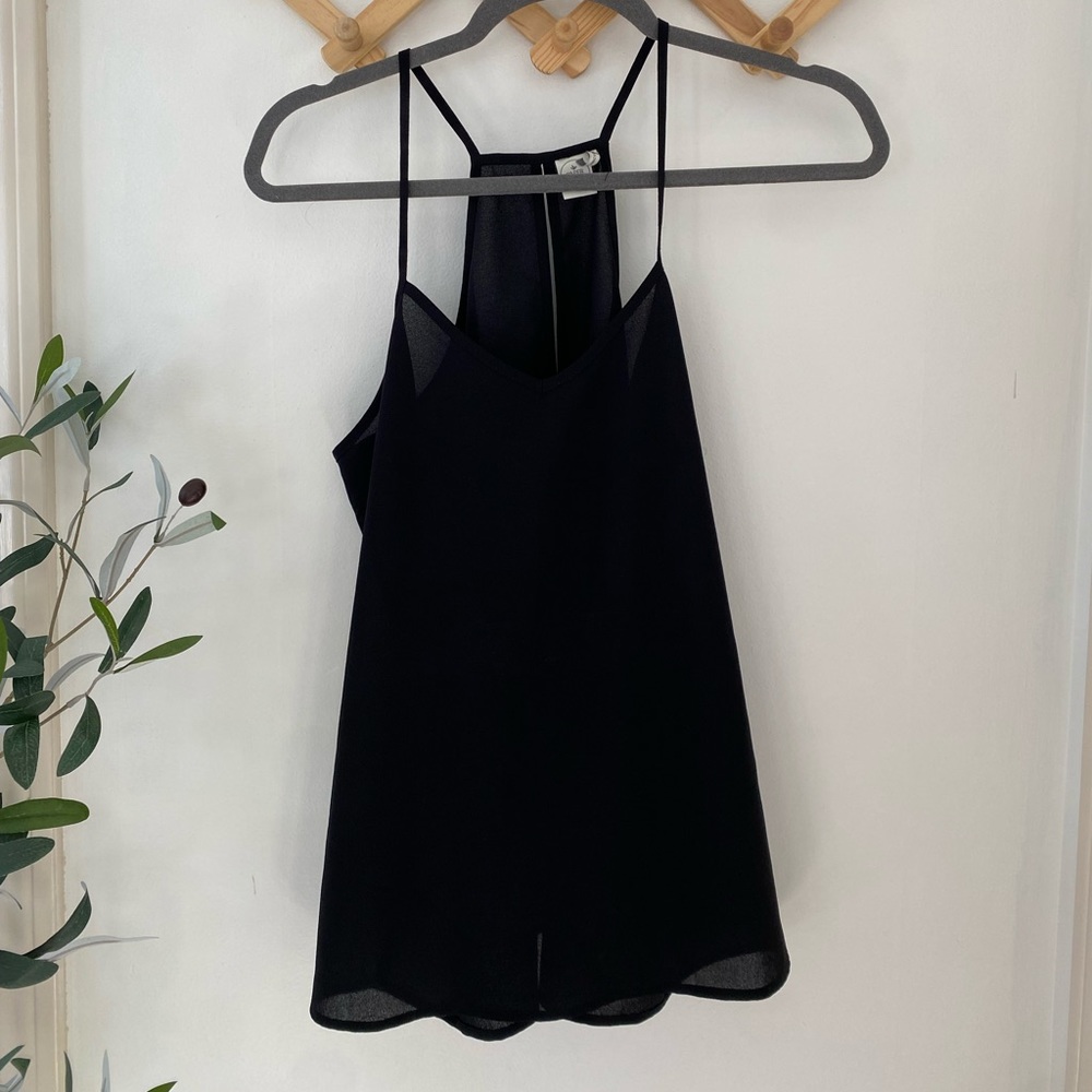 Black tank top